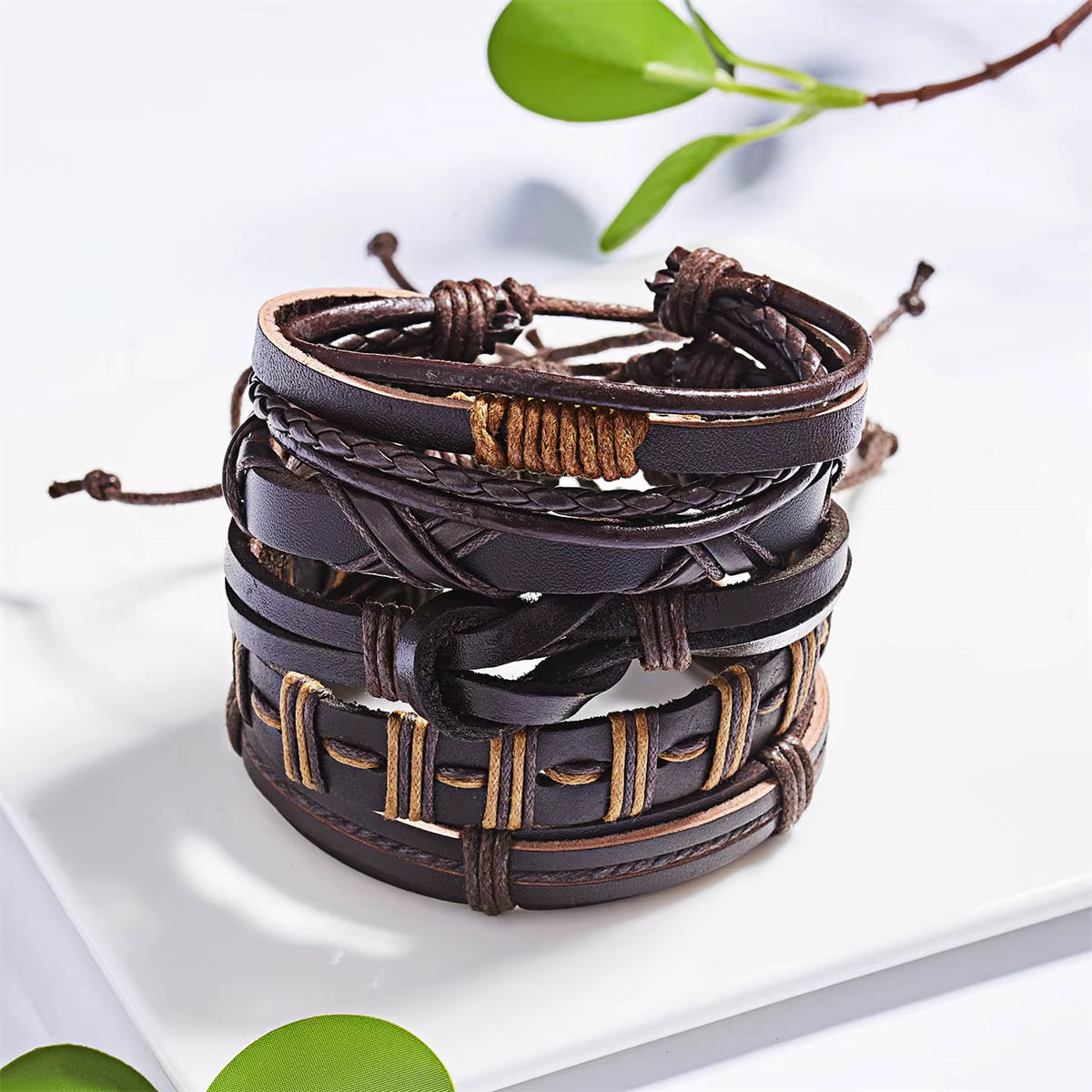 Brown Bracelet 6pc Set