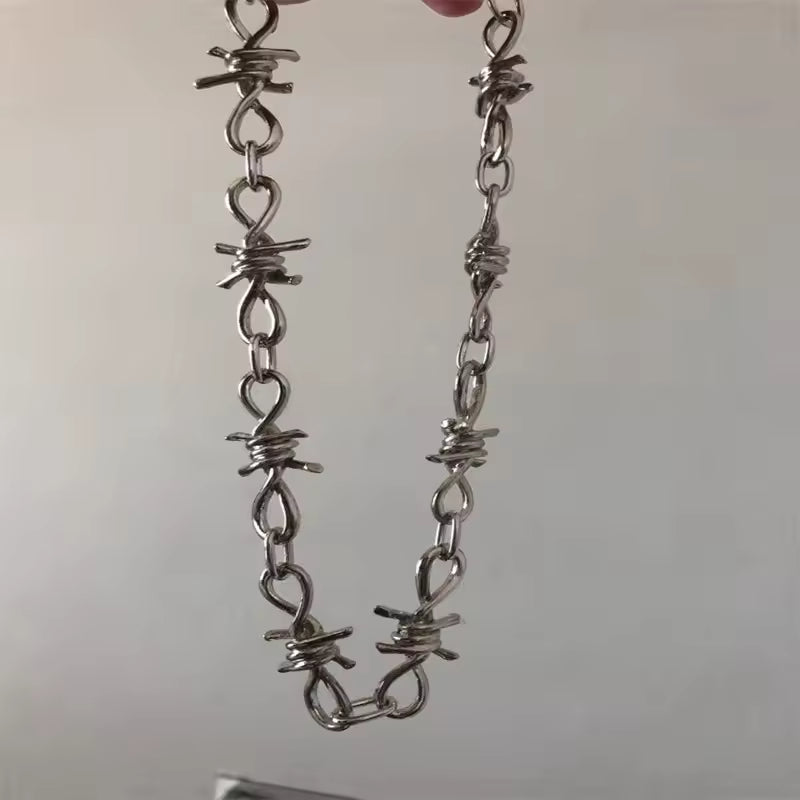 Barbed Wire Necklace