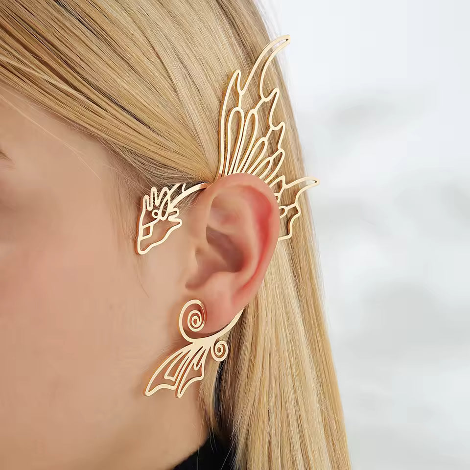 Gold Dragon Ear Cuff