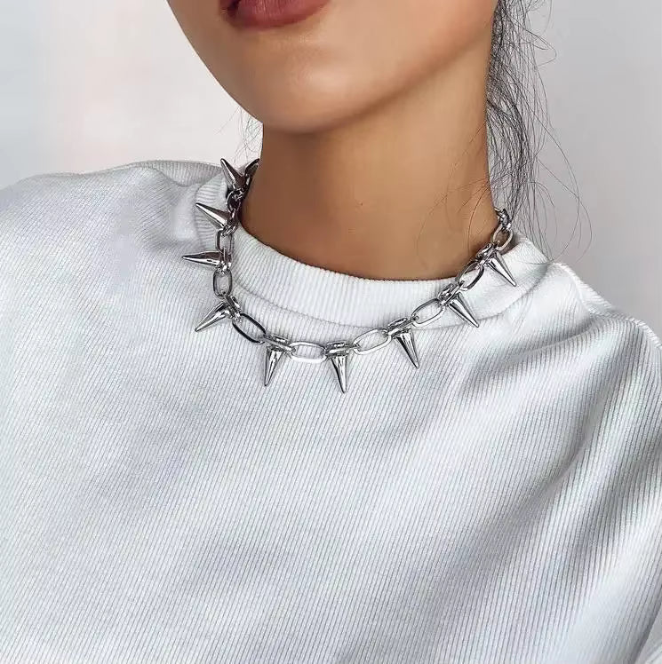 Spiked Choker Necklace