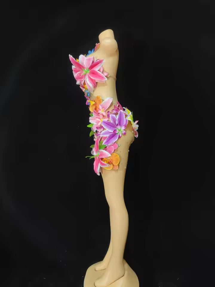Flower Bikini Dress