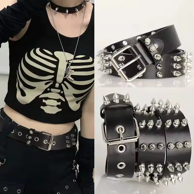 Gothic Punk Spiked Belt