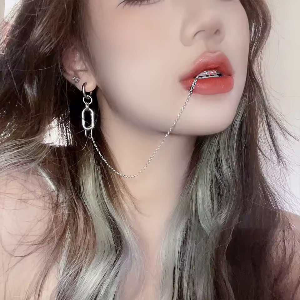 Lip to Ear Chain Anime Cosplay Jewelry