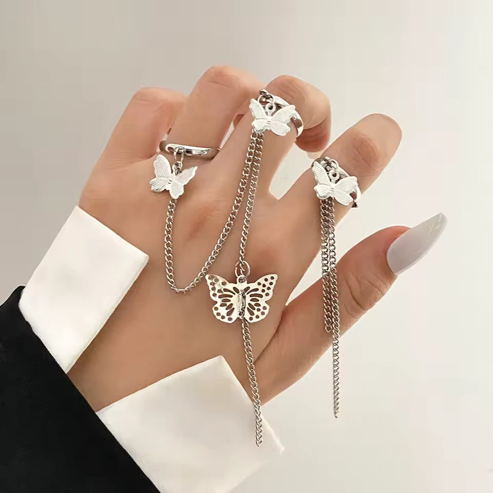 Kurapika Butterfly Chain Ring Anime Cosplay