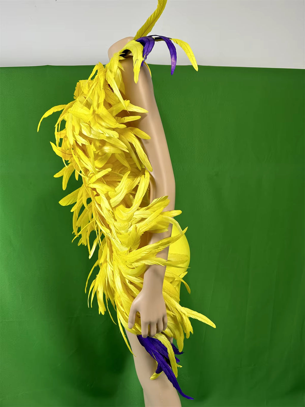 Yellow Feather Dress