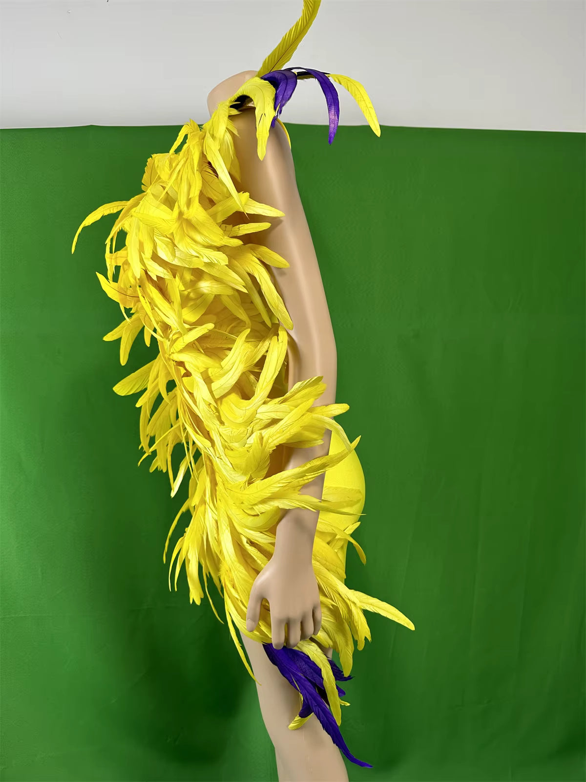 Yellow Feather Dress