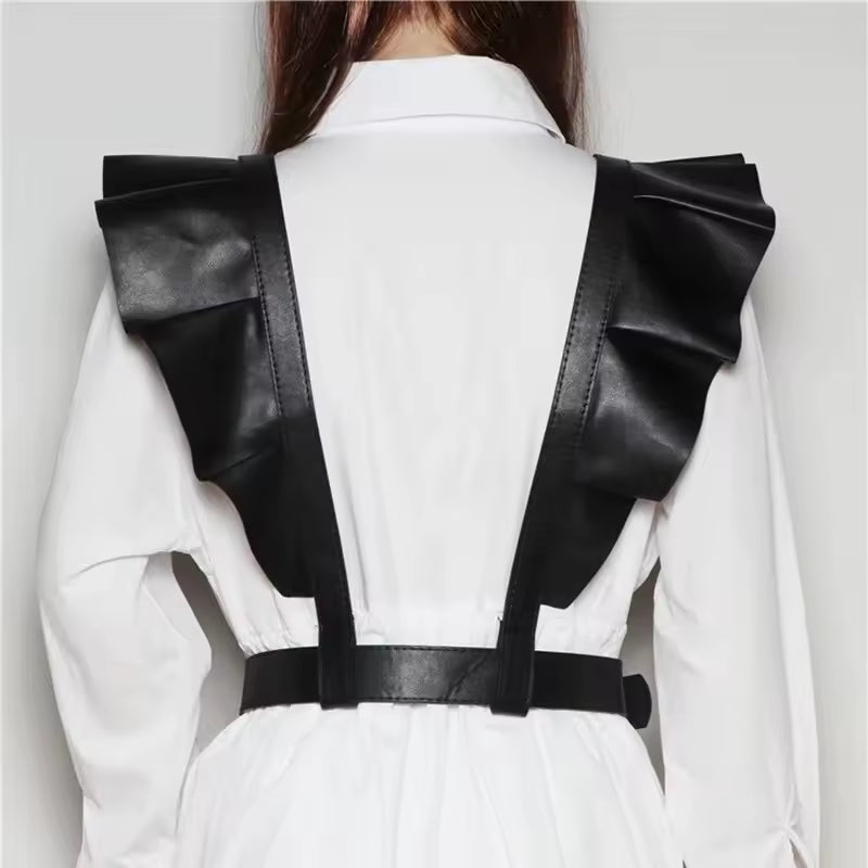 Ruffle Harness Corset Belt