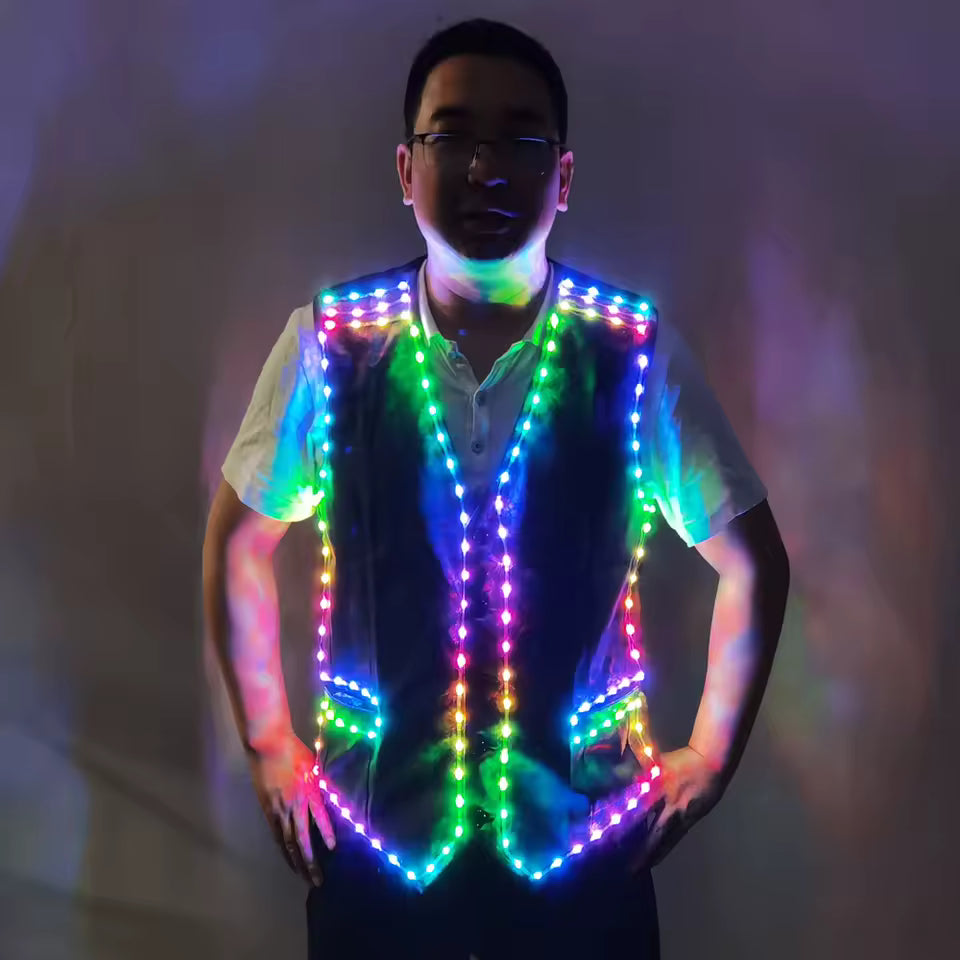 Party Festival Vest Led Light Costume