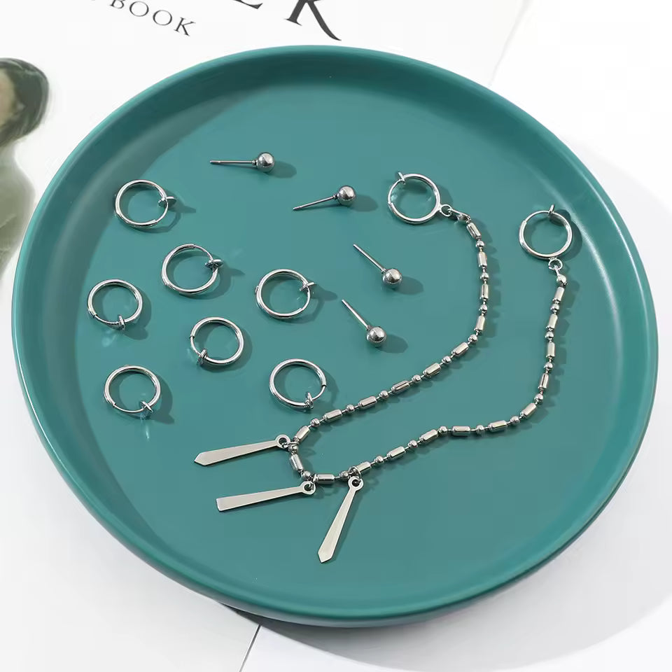 Lip to Ear Chain Anime Cosplay Jewelry 12pc