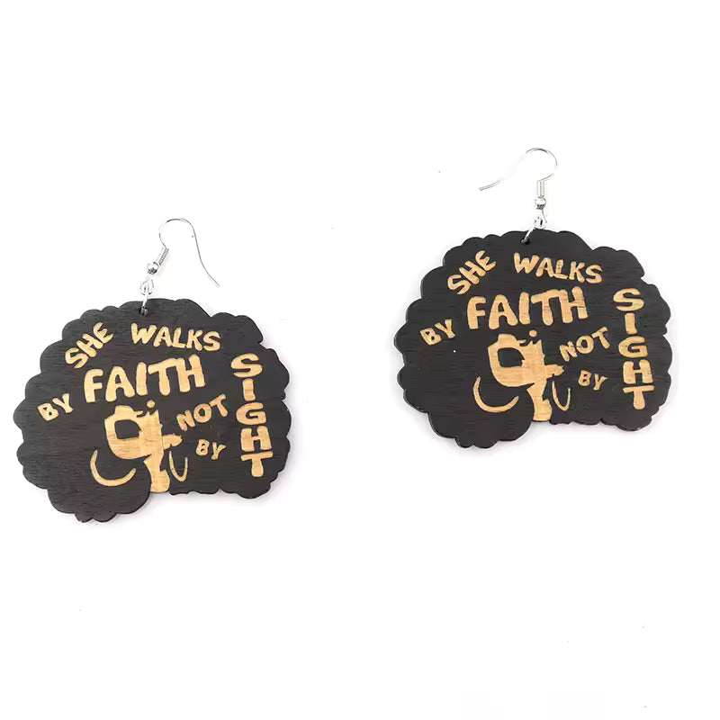 African Tribal Spiritual Earrings