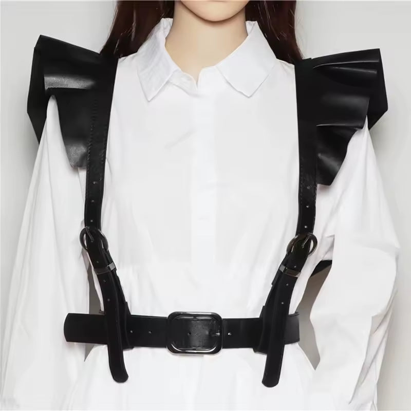 Ruffle Harness Corset Belt