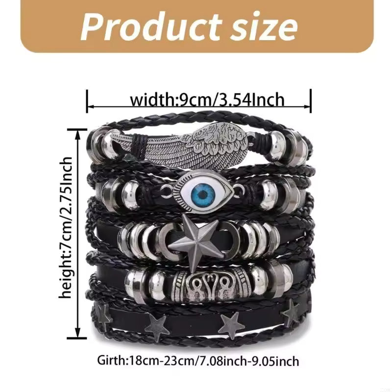 Eye Goth Bracelet Set