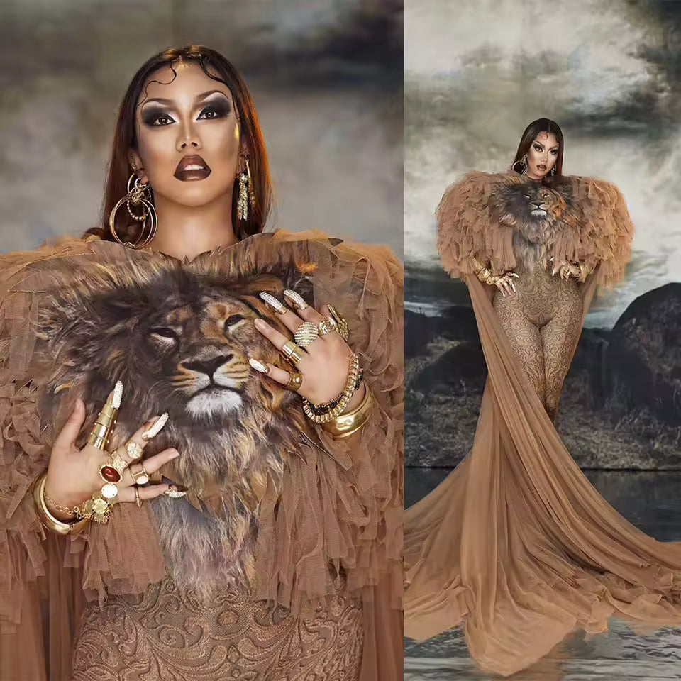 Lion Drag Queen 2pc Costume