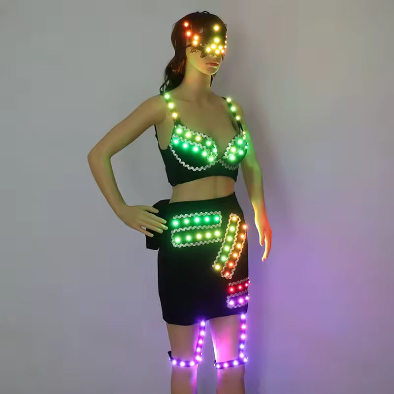Led Light Rave Festival Costume