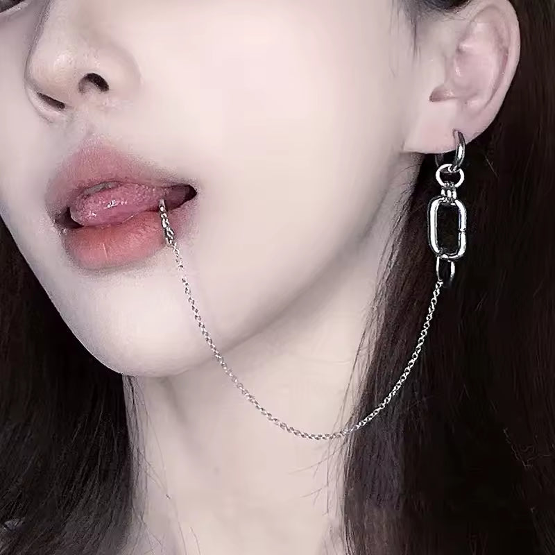 Lip to Ear Chain Anime Cosplay Jewelry