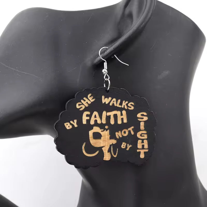 African Tribal Spiritual Earrings