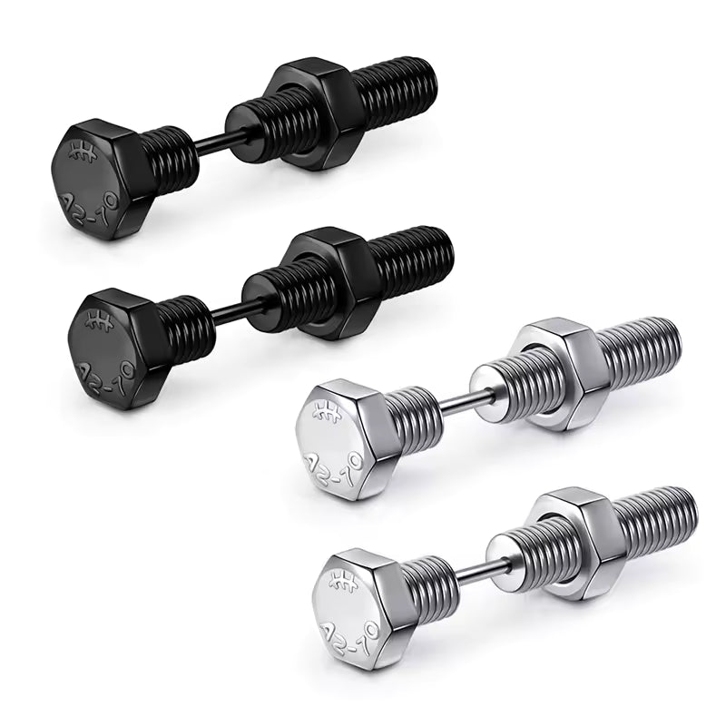 Bolt Screw Earrings