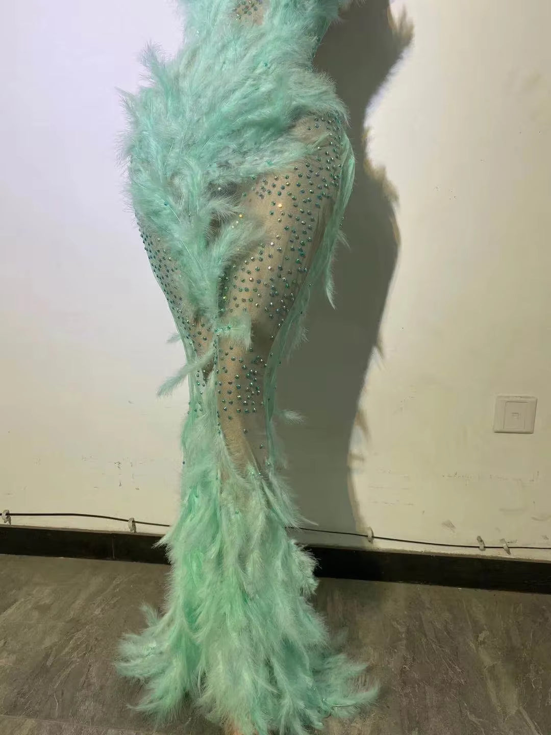 Drag Queen Feather Dress