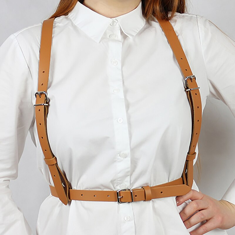 Vegan Leather Suspenders