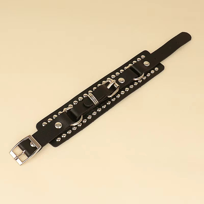 Punk Cuff Bracelet Retro Rock Wristband