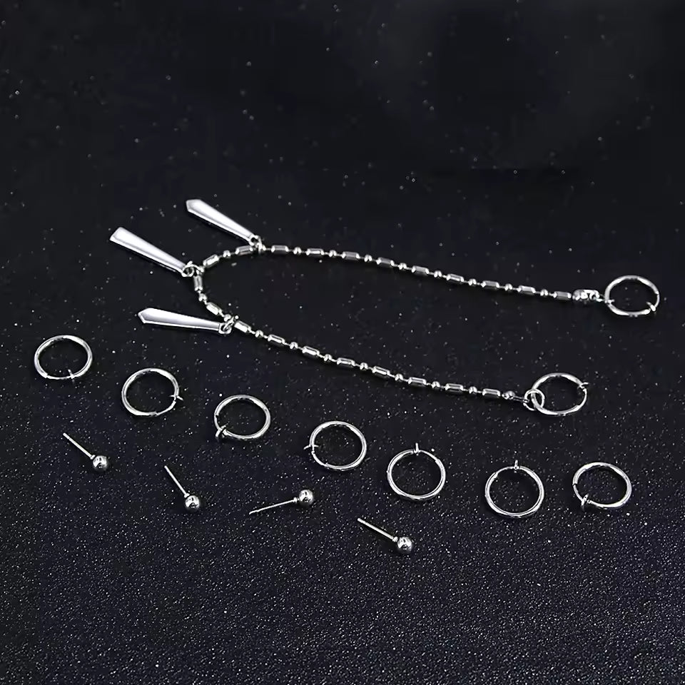 Lip to Ear Chain Anime Cosplay Jewelry 12pc