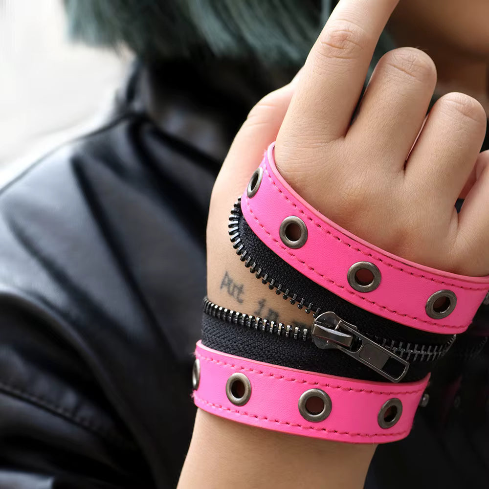 Zipper Punk Bracelet