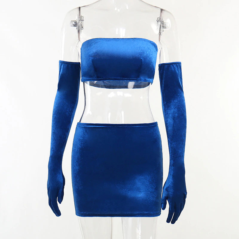 Bow Mini Skirt Party Dress