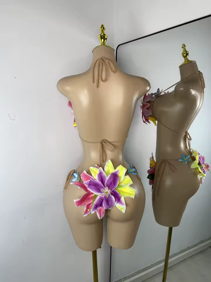 TikToc Flower 3D Bikini