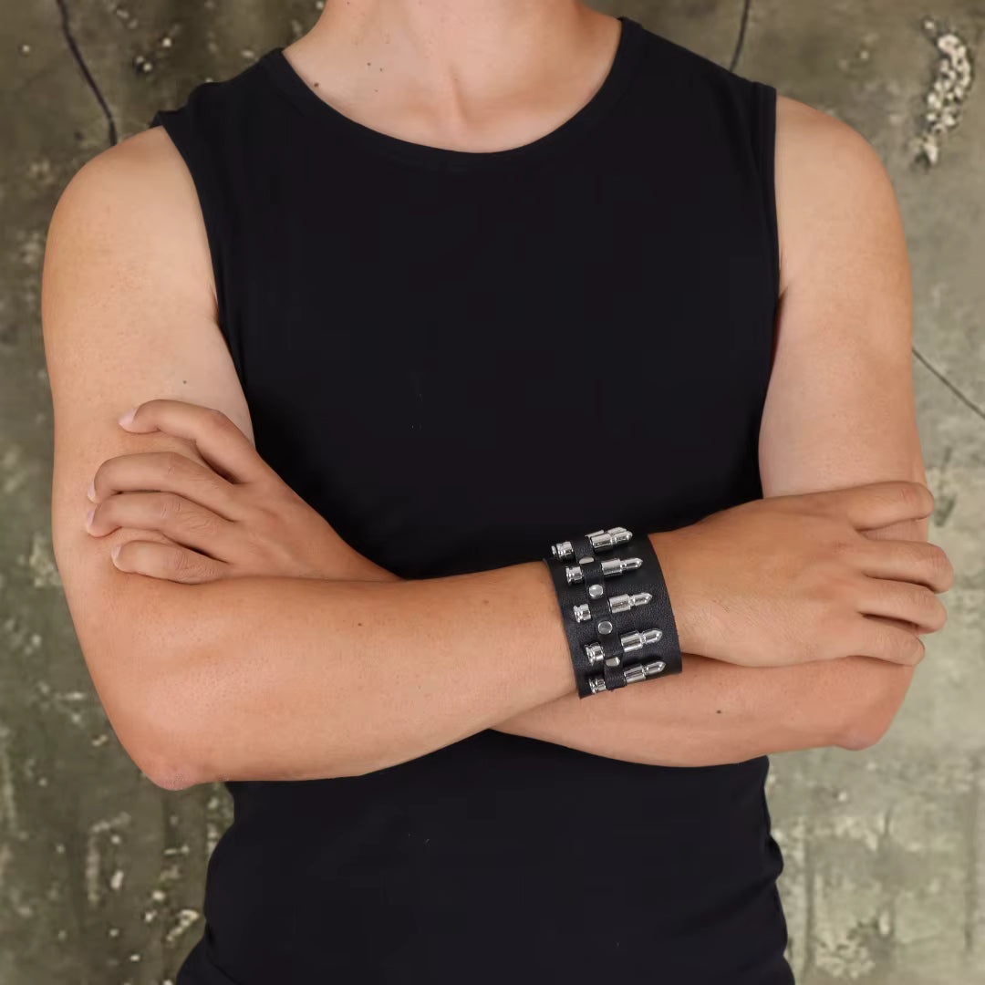 Bullet Bracelet Punk ,Tactical Gun
