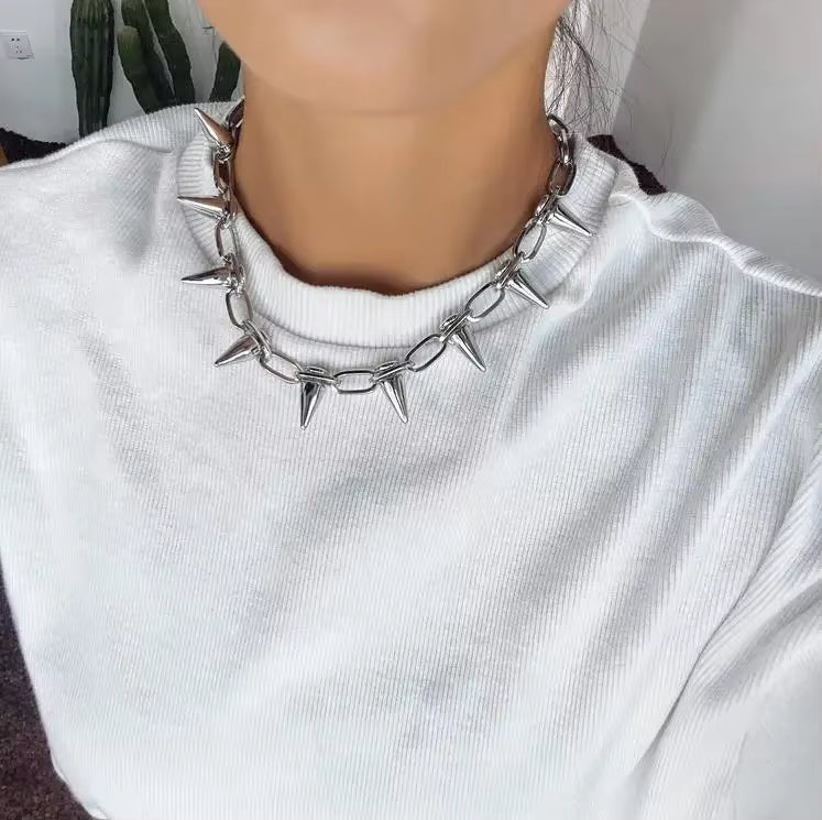 Spiked Choker Necklace