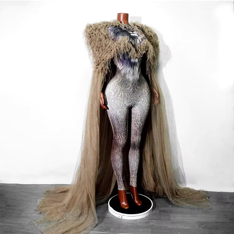 Lion Drag Queen 2pc Costume
