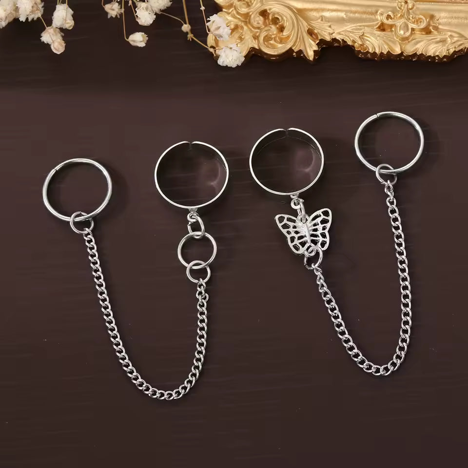 Kurapika Butterfly Chain Ring Anime Cosplay
