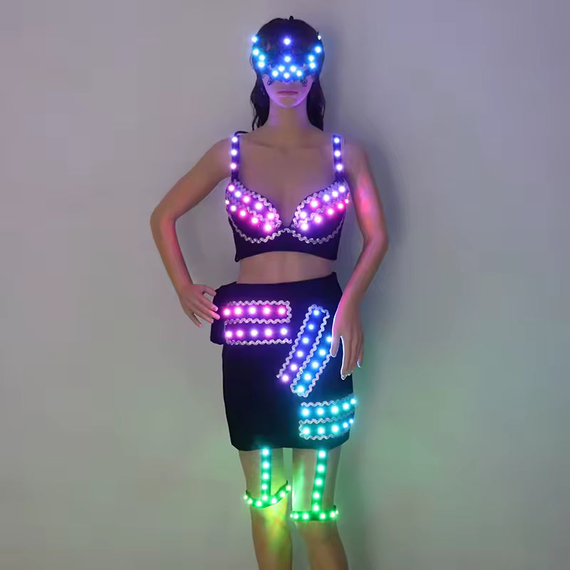 Led Light Rave Festival Costume