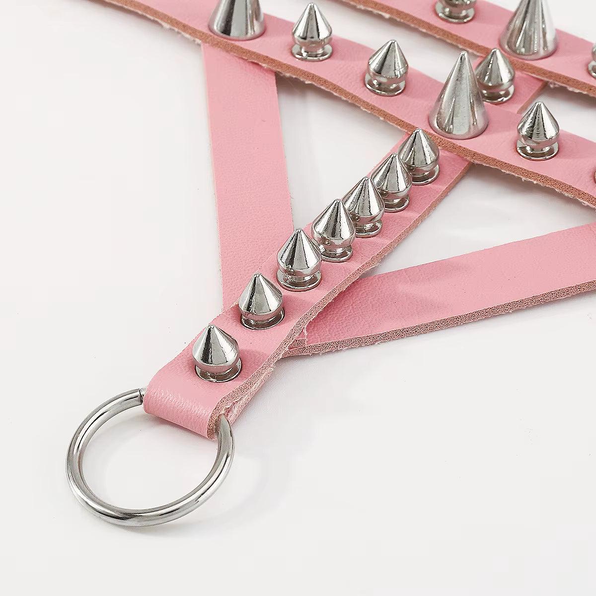 Pink Spiked Emo Bracelet