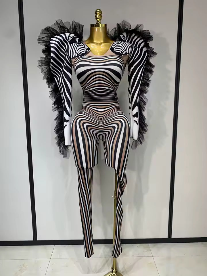 Drag Queen Zebra Costume