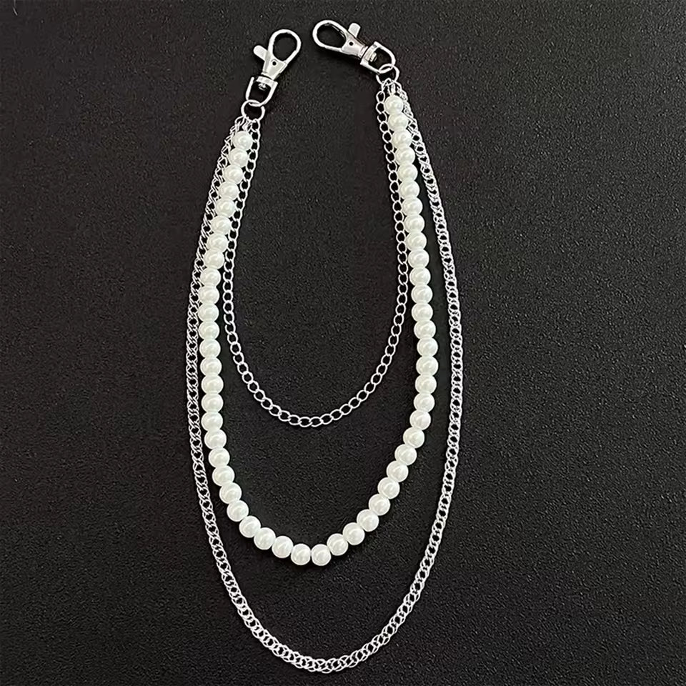Punk Pearl Wallet Chain