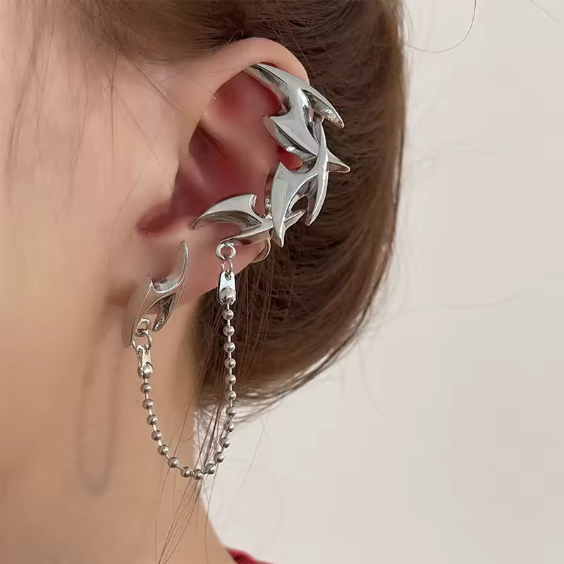 Cyberpunk Spiked Ear Cuff