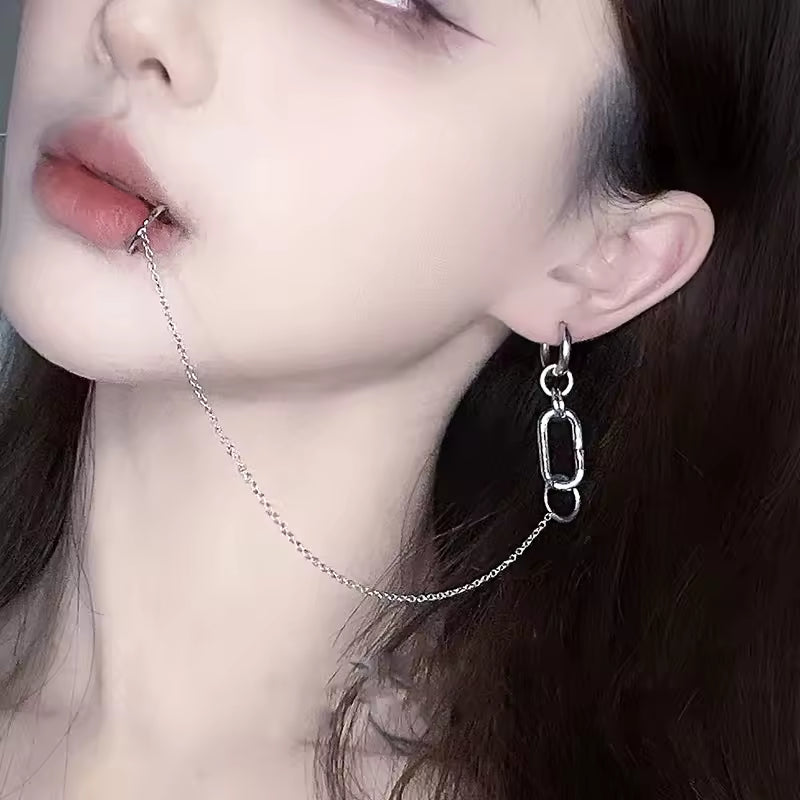 Lip to Ear Chain Anime Cosplay Jewelry
