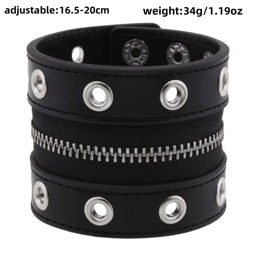 Zipper Punk Bracelet