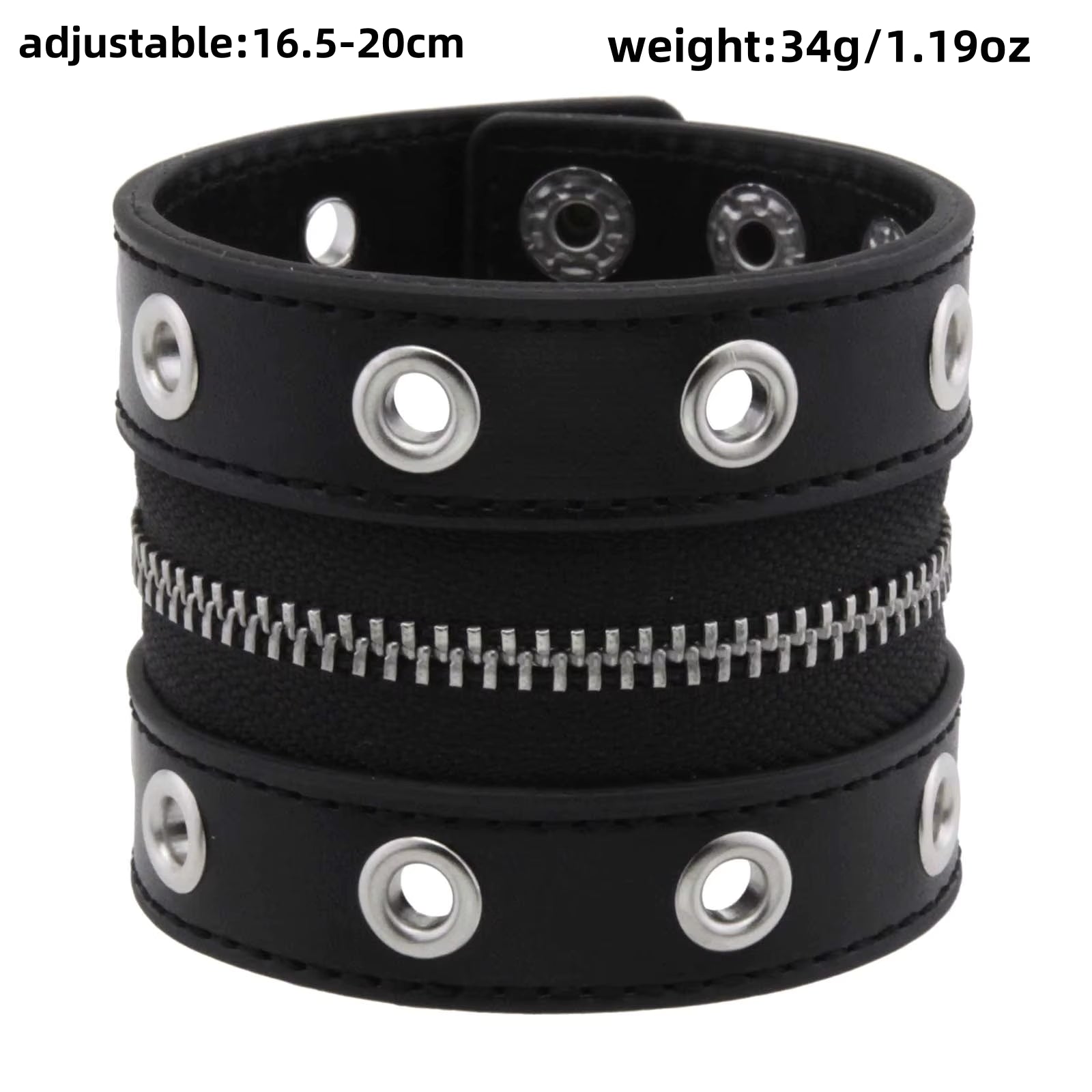 Zipper Punk Bracelet
