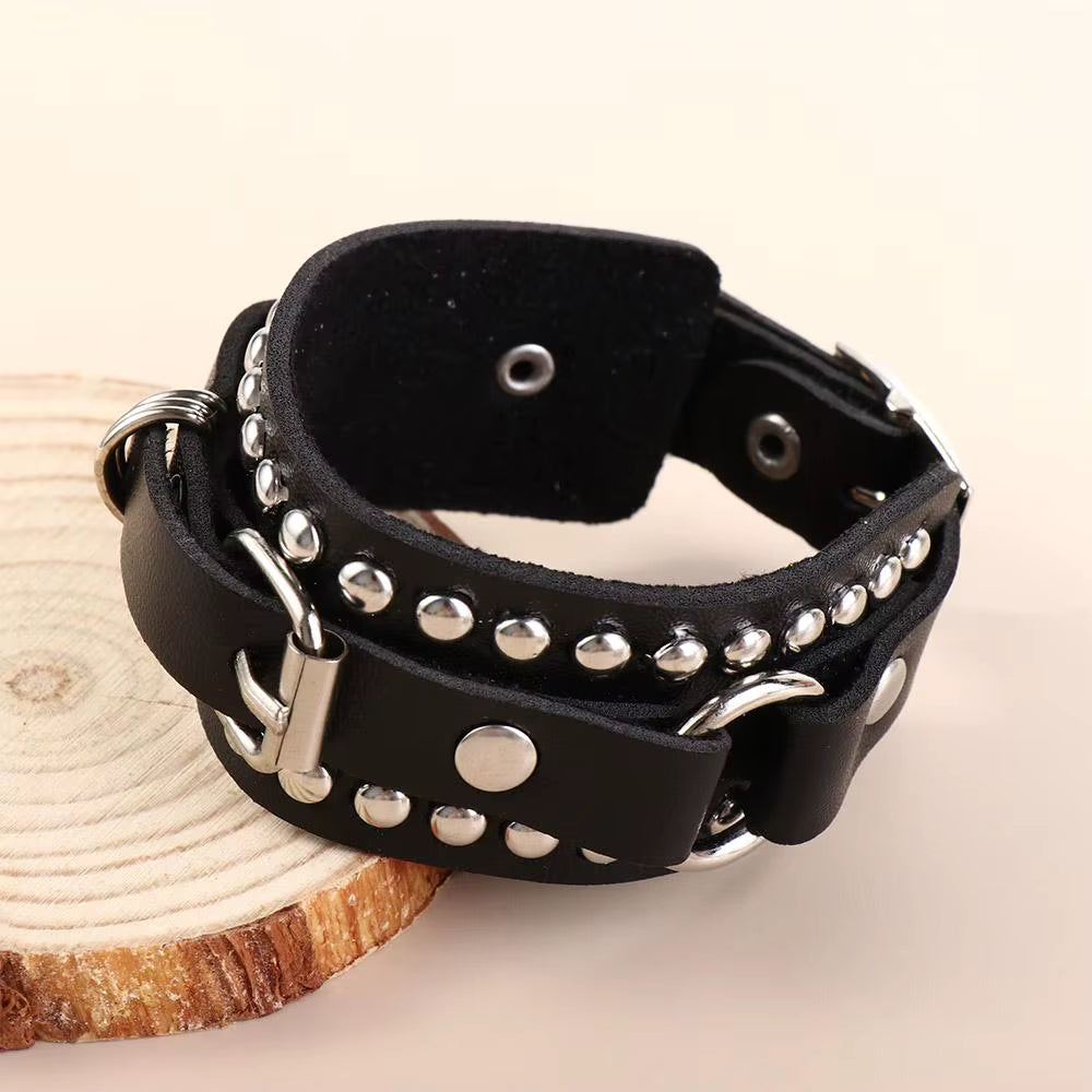 Punk Cuff Bracelet Retro Rock Wristband