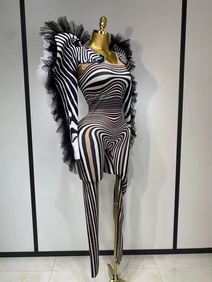 Drag Queen Zebra Costume