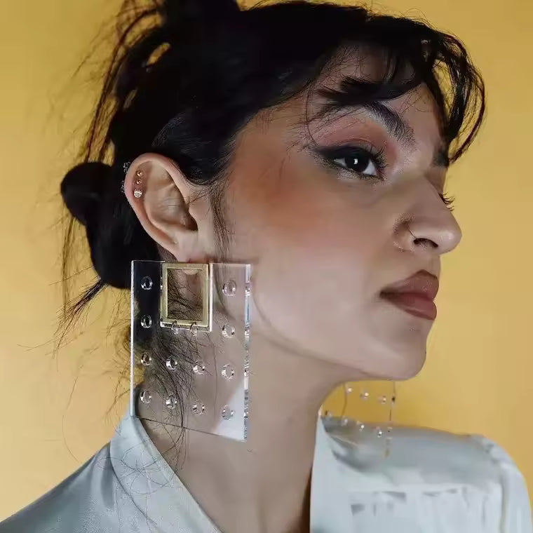 Acrylic Clear Earrings