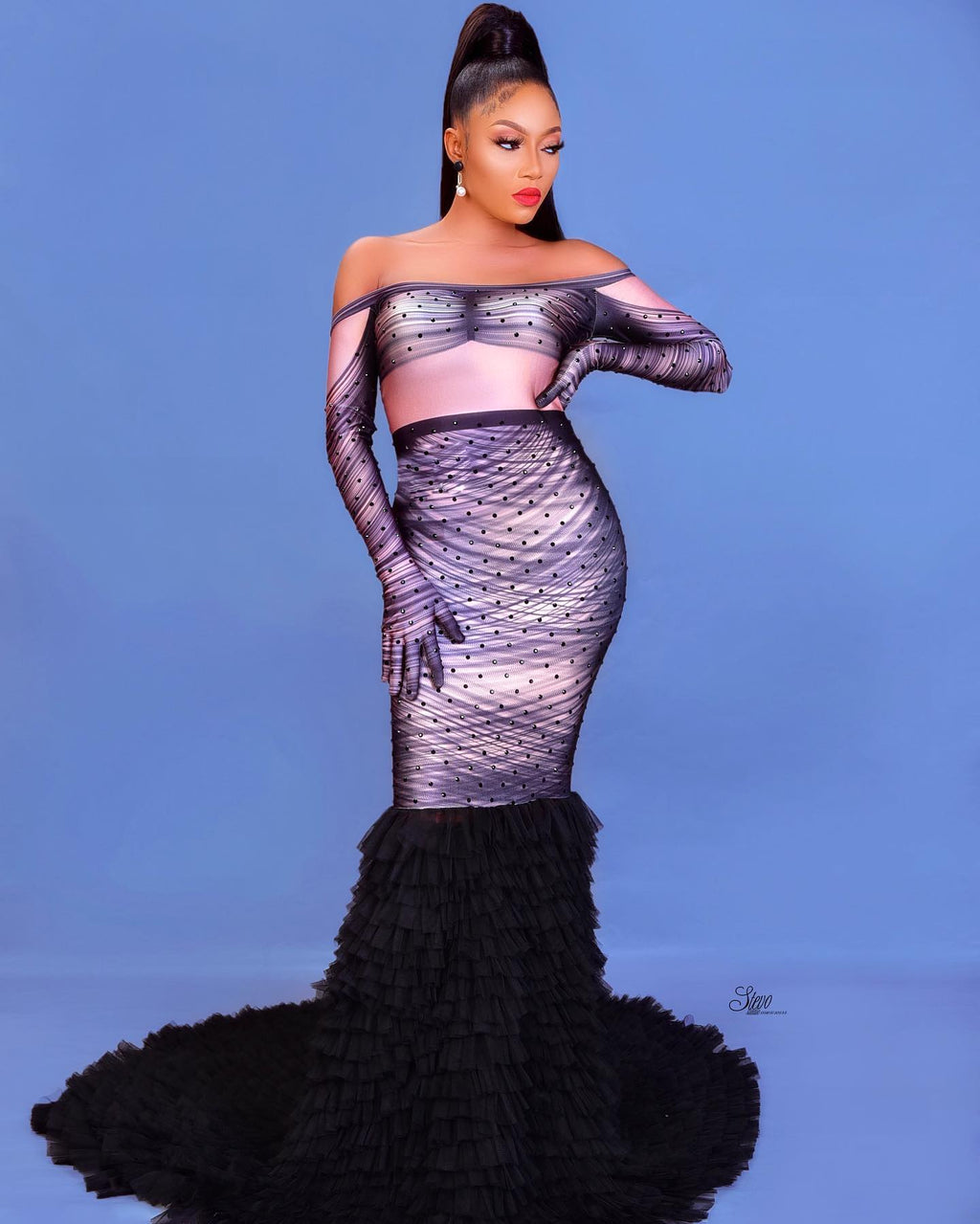 Black TikTok Glove Dress