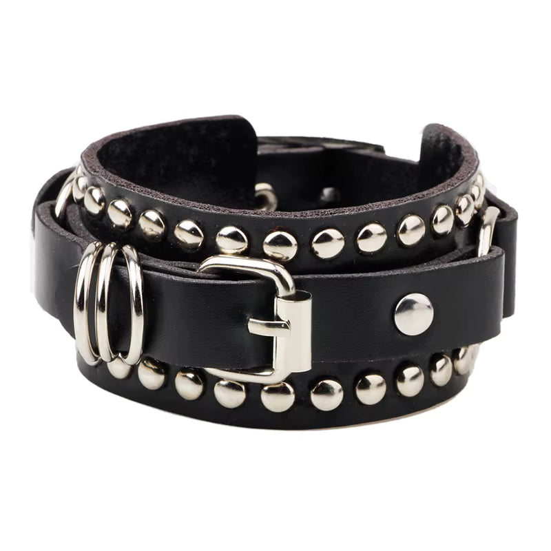 Punk Cuff Bracelet Retro Rock Wristband