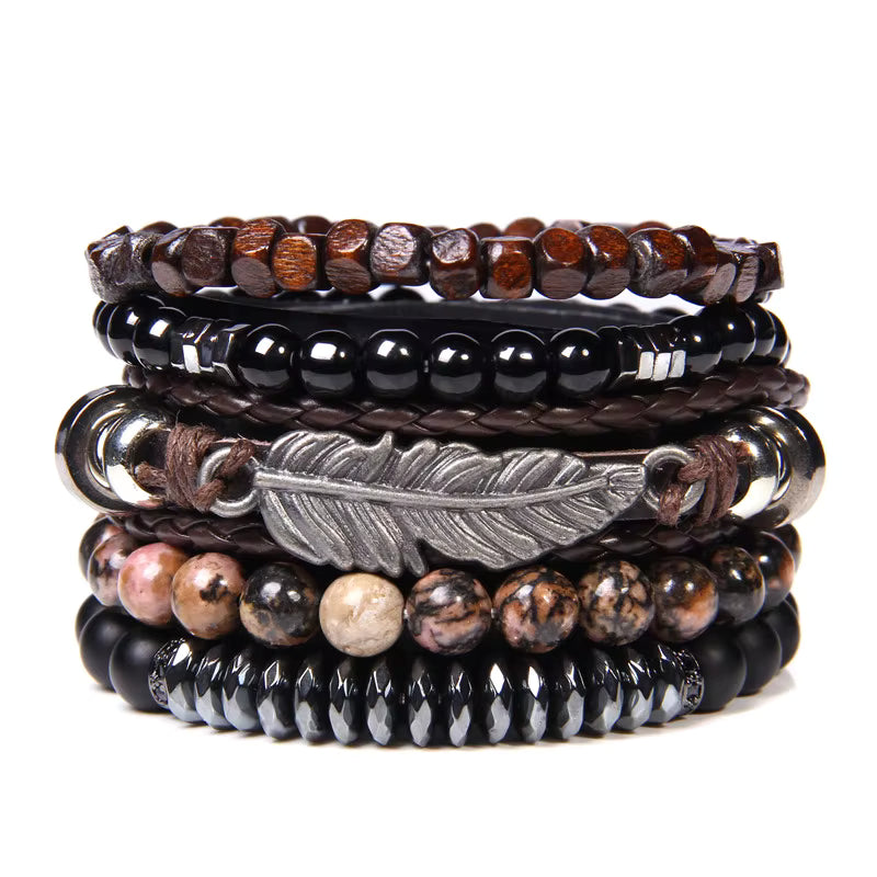 Boho Bead Bracelet Set