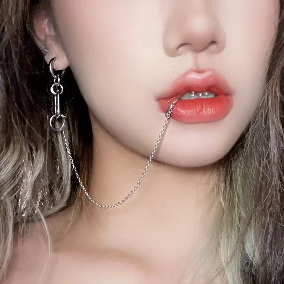 Lip to Ear Chain Anime Cosplay Jewelry