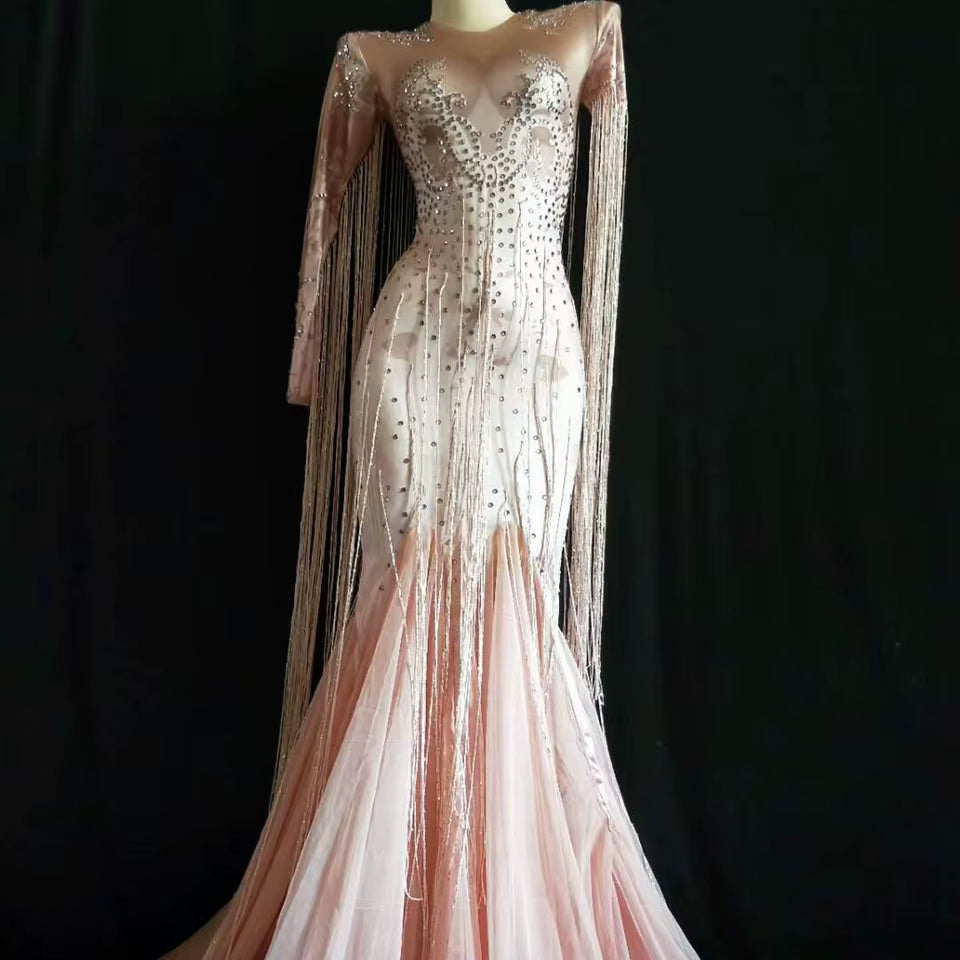Pink Sheer Drag Queen Dress