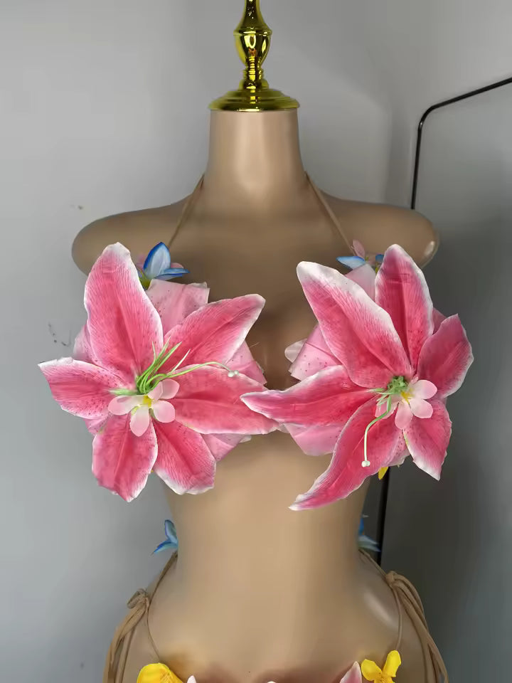 TikToc Flower 3D Bikini