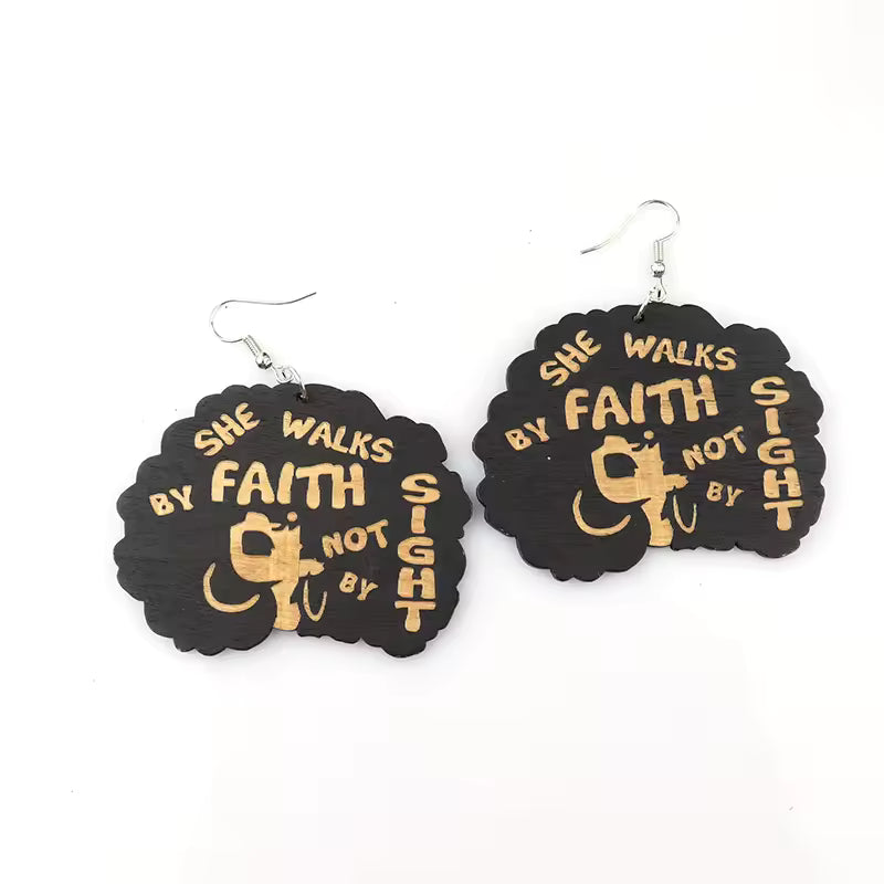 African Tribal Spiritual Earrings